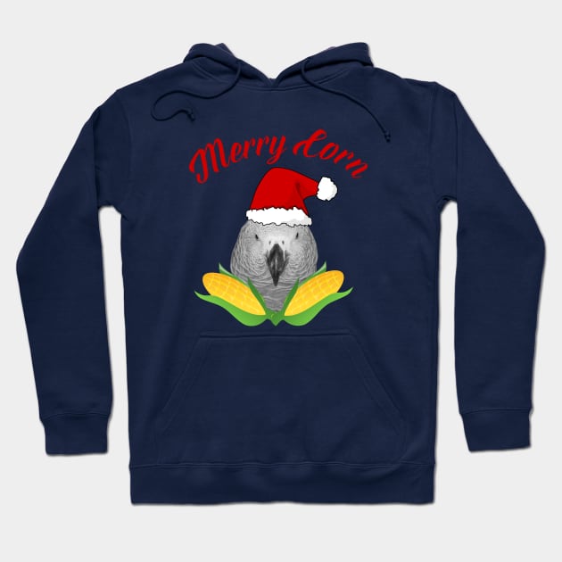 Merry Corn Hoodie by Einstein Parrot